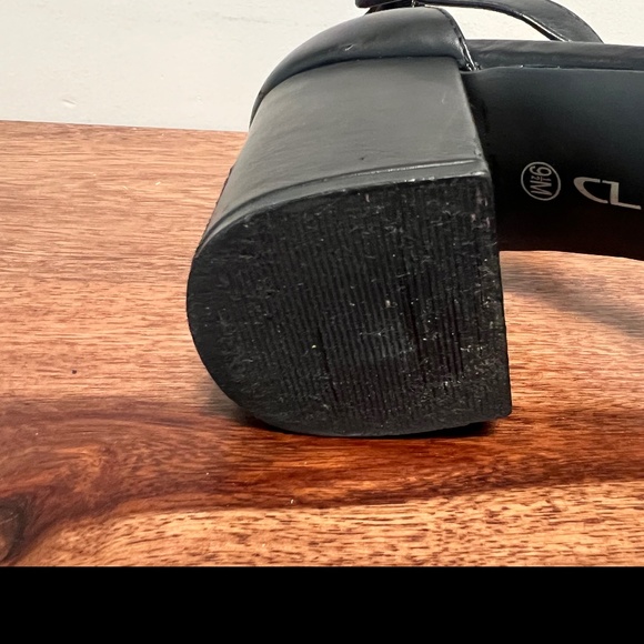 CL by Laundry Jody Sandal Block Heel - Black Sz 9.5- Gently used - Picture 7 of 11